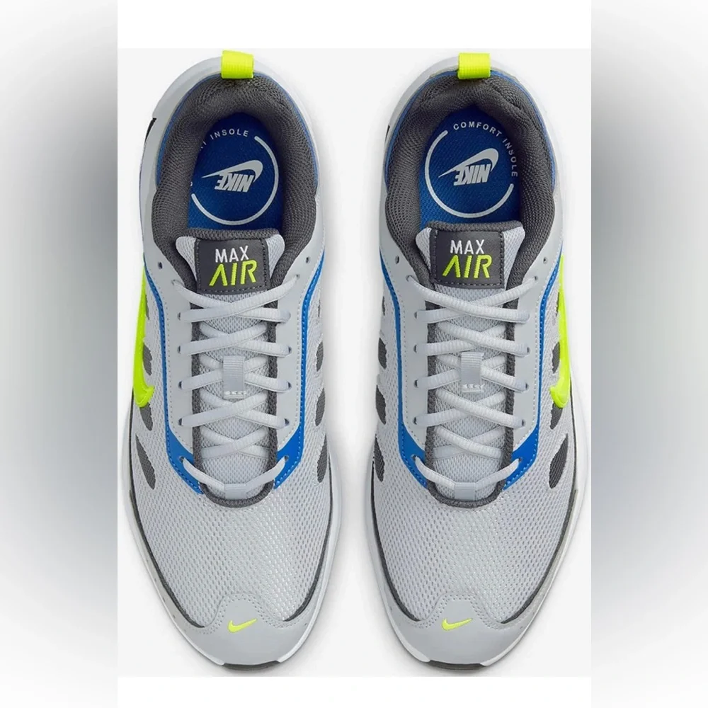 NEW IN BOX Nike "Air Max AP (CU4826-009) Wolf Grey/Lemon Venom, Size: 9.5 - Picture 5 of 8